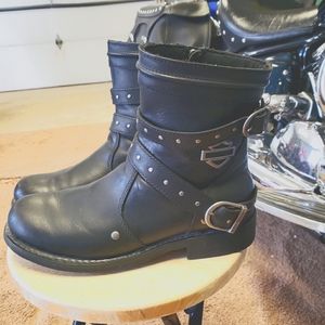 Women's Harley Davidson Leather Boots